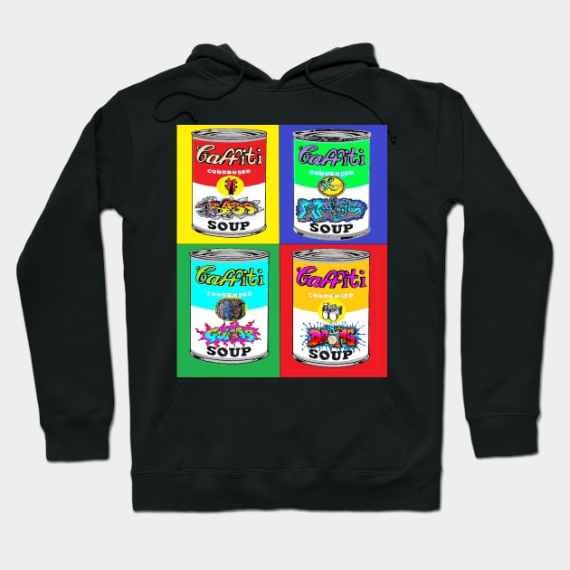 Graffiti Soup Pop art 2 Hoodie by LowEndGraphics